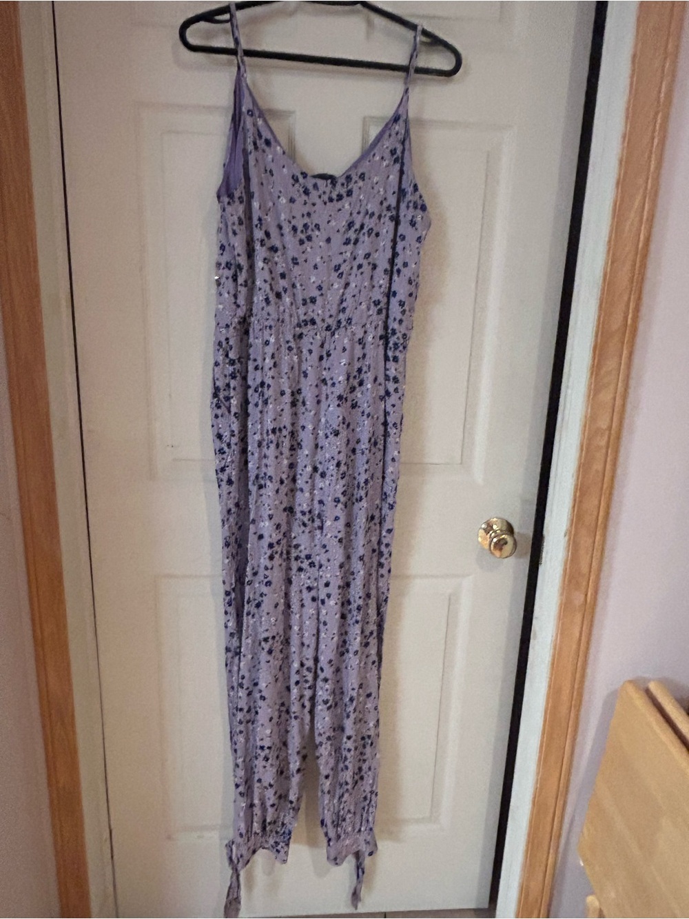 NWT Violet and blue floral Jumpsuit Romper Size XL